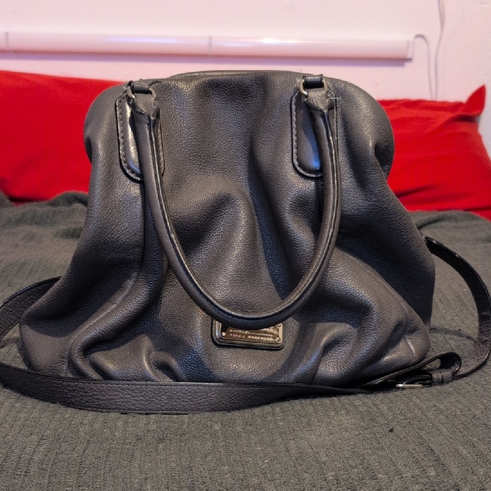 Marc Jacobs‎ Soft Leather Gray Slouchy Satchel Bag